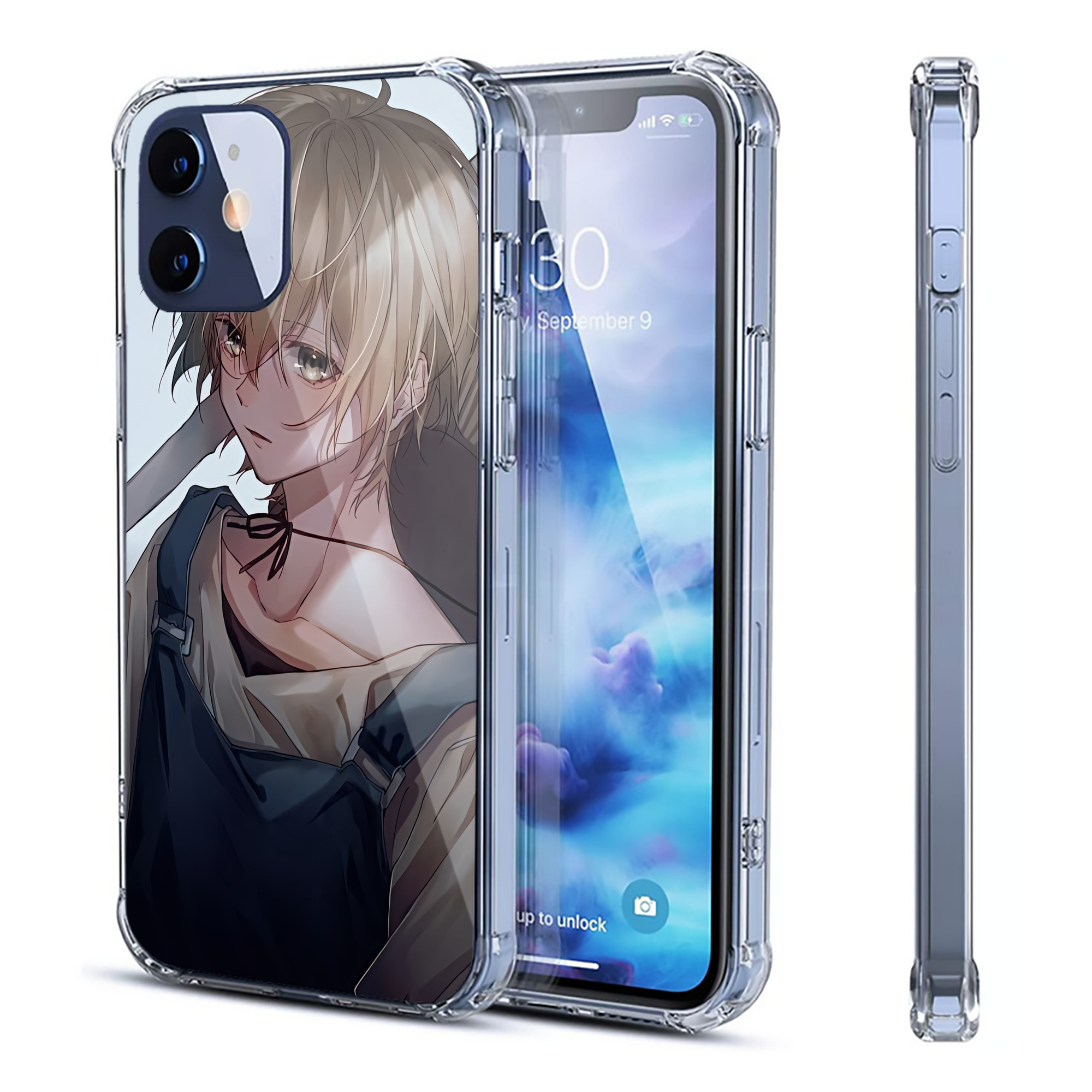 （画像用） 文豪ストレイドッグス Bungo Stray Dogs 【iPhone 12シリーズ対応】透明スマホケース（クリアソフトケース）